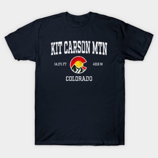 Kit Carson Mountain Colorado 14ers Vintage Athletic Mountains T-Shirt